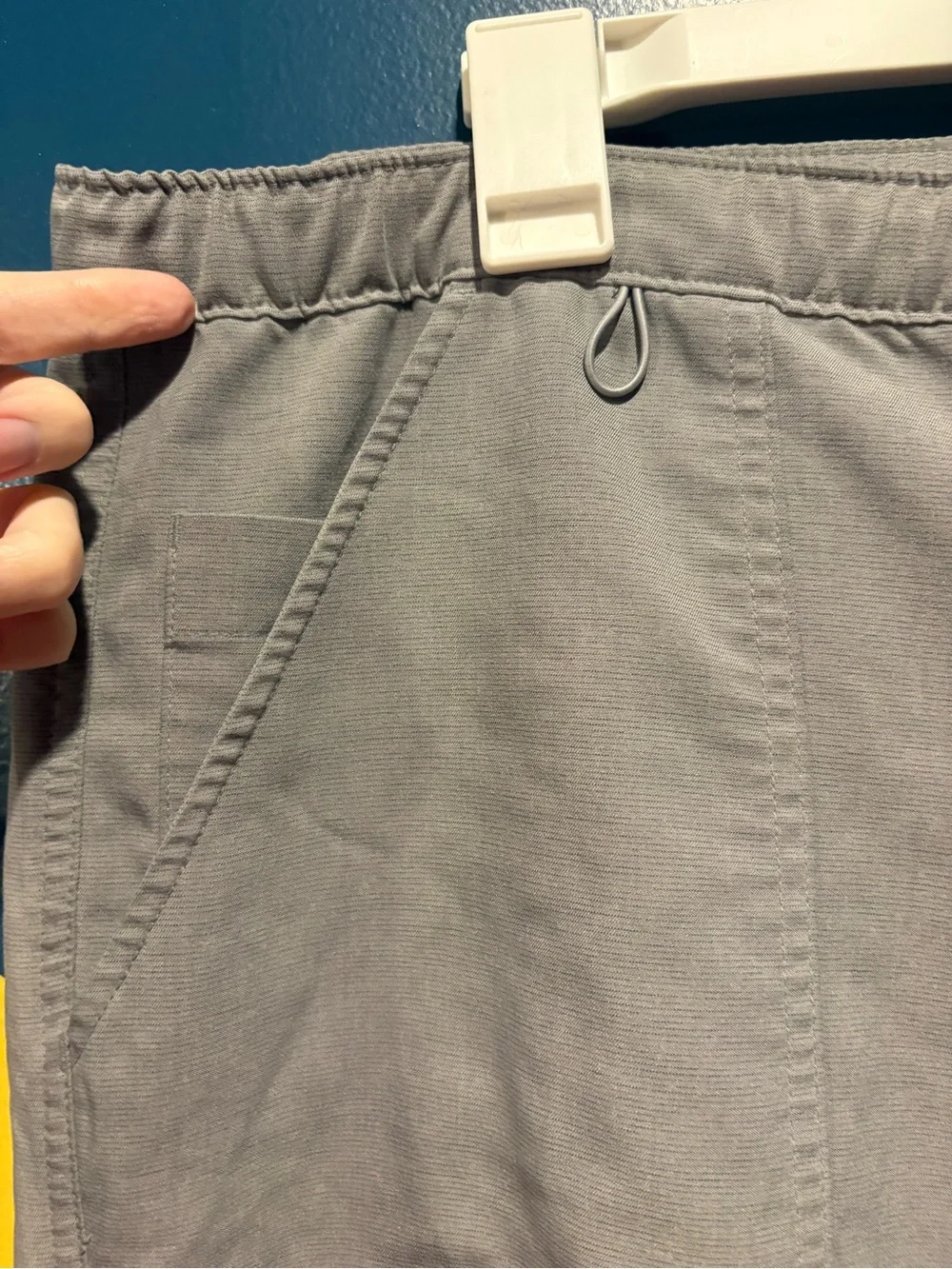 FIGS Light Gray Straight Leg Technical Scrubs EUC
